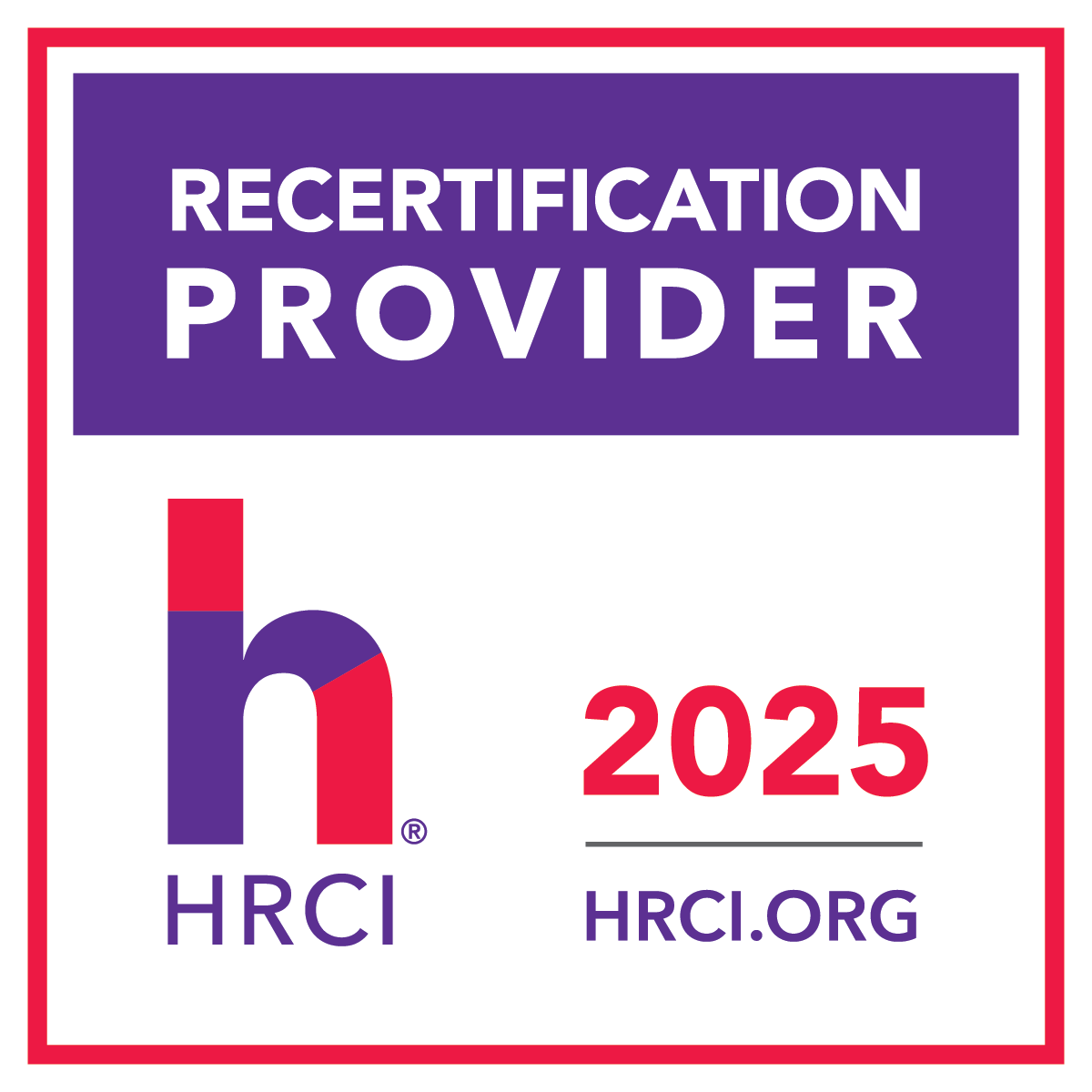 2025 HRCI Recertification Provider